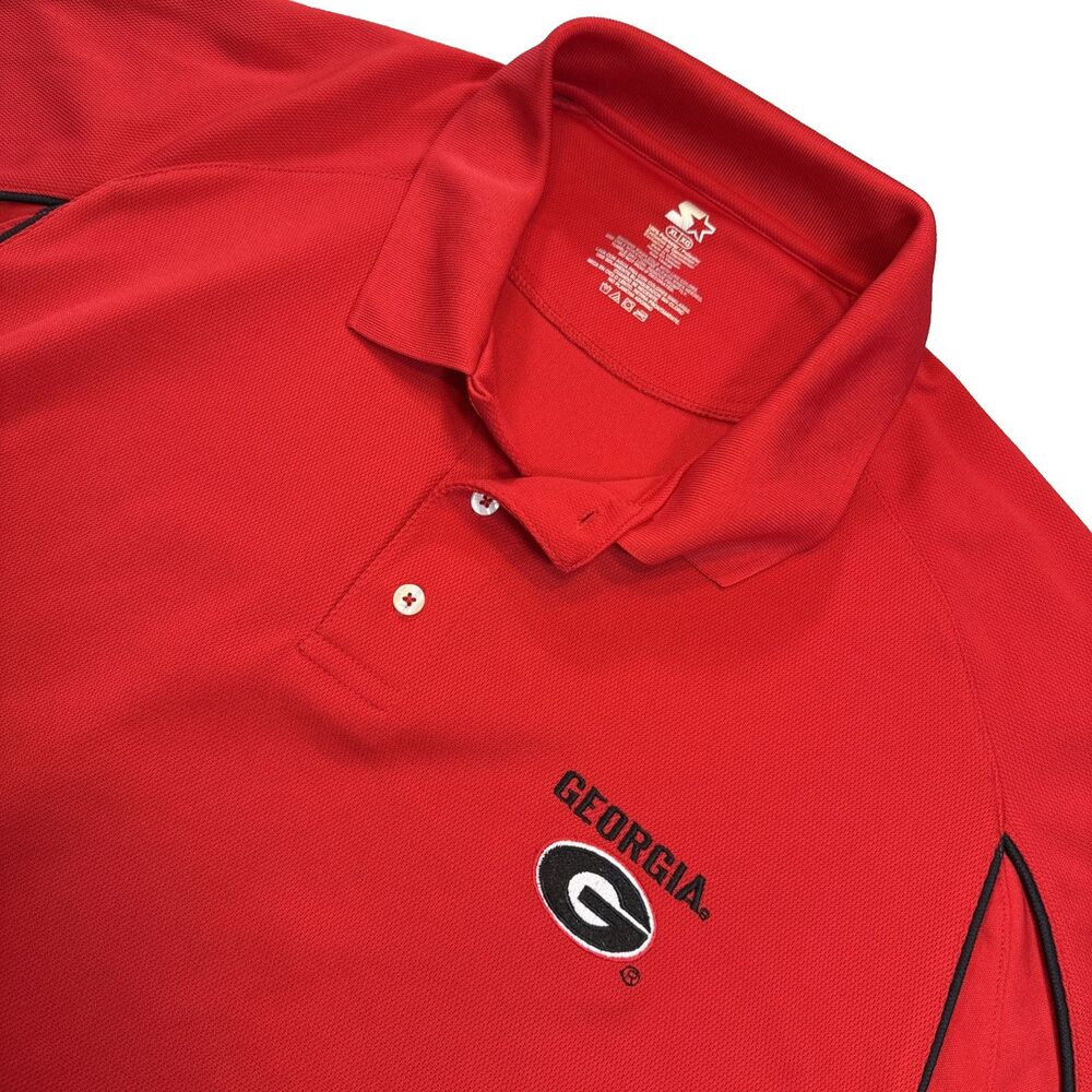 University of Georgia Mens Polo Red Sz XL Starter UGA Dawgs Mens Polo